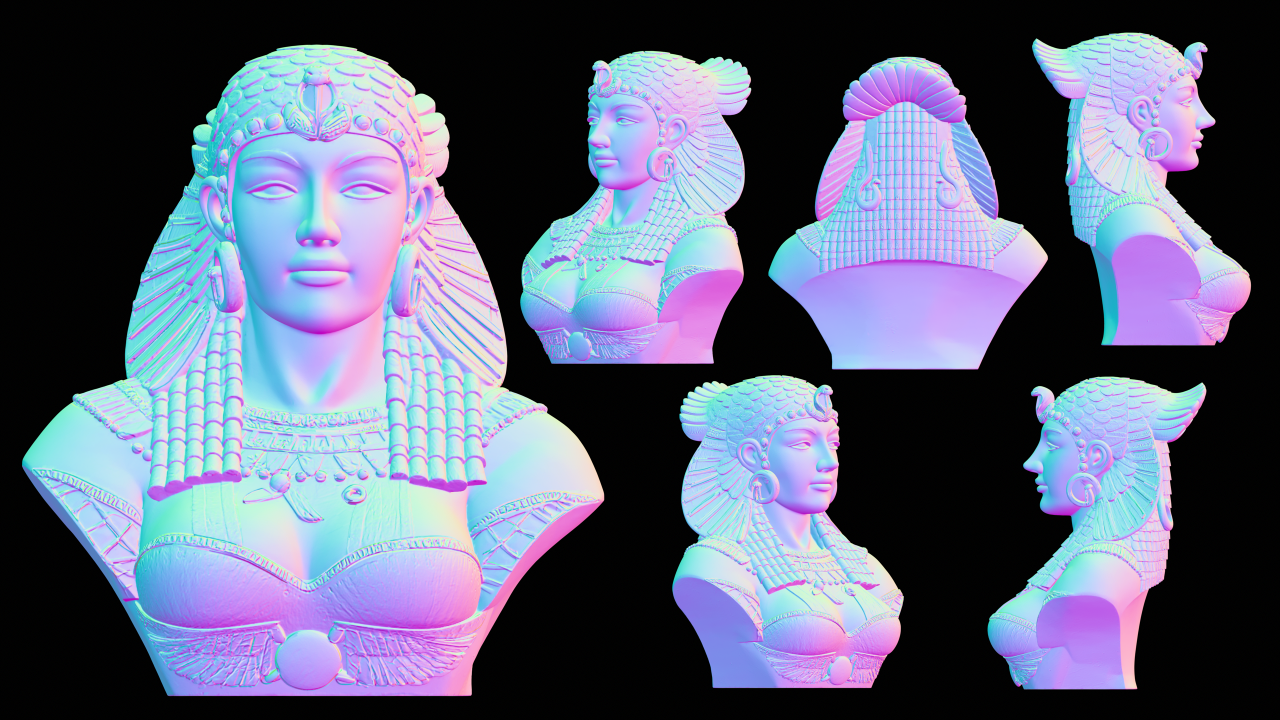 Queen Kleopatra Normal Map